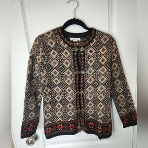 Women's Susan Bristol Nordic Wool Sweater Size S